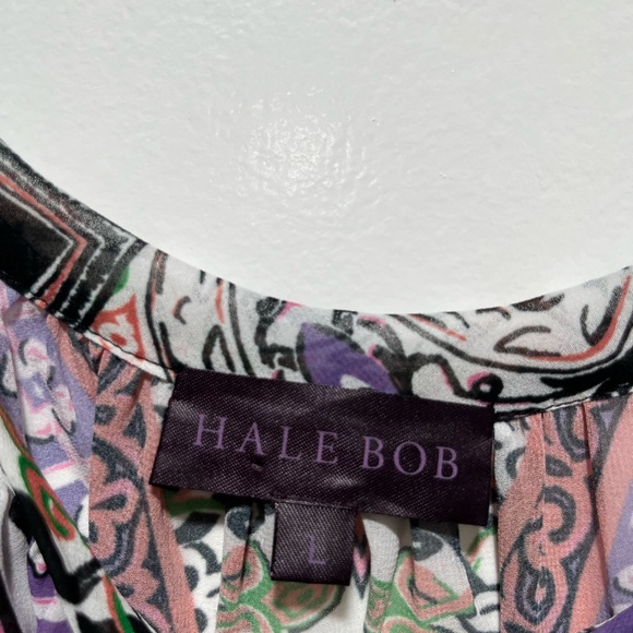 Hale Bob Women’s Tunic Open Sleeves Sheer Large - Picture 3 of 9